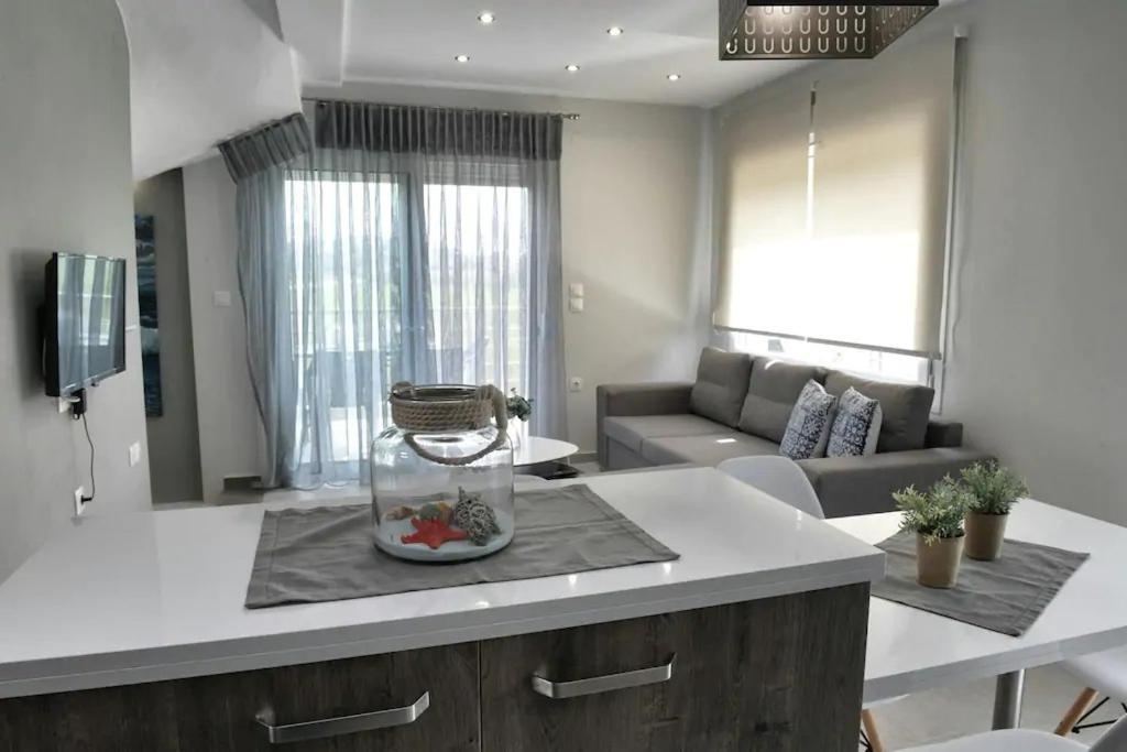 Crystallia Seaside Maisonette By Rentalspro- Nea Moudania Ngoại thất bức ảnh